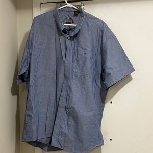 Men's Light Blue Casual Button-Down Shirt